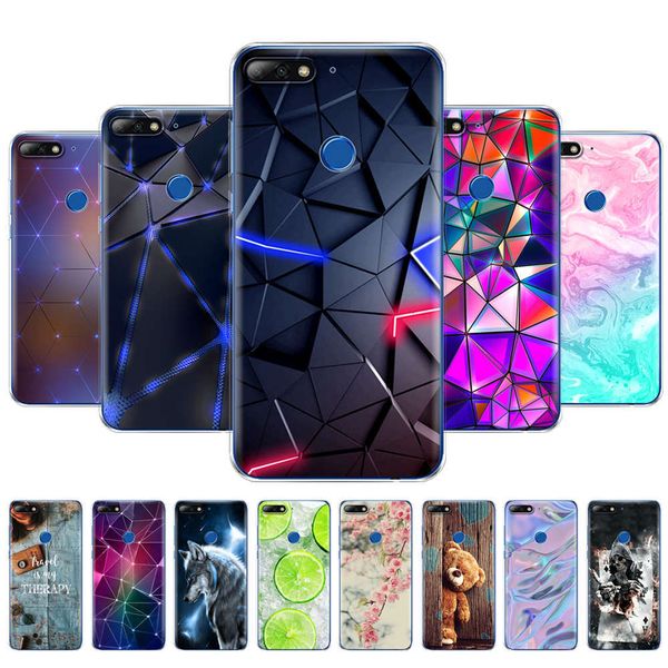 

bgrfhuawei y7 / y7 prime mobile case, tpu soft shell, huawei y7 pirme rear protective shellswza