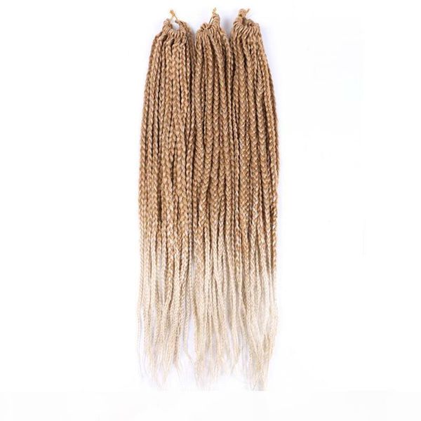 

18 inch long micro box braids synthetic crochet braid box braiding hair 90g pc bulk crochet braids for black woman