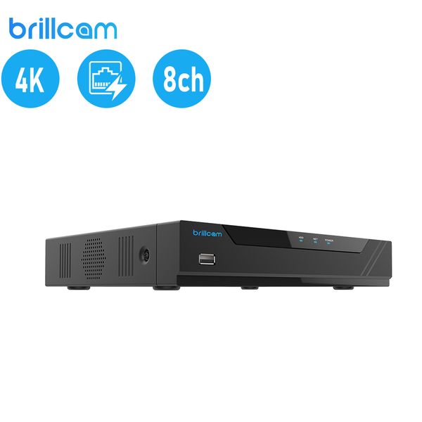 

New 8ch 8MP NVR For Brillcam Ip Camera 24/7 Continuous Recording Surveillance Video Recorder Internet protocol
