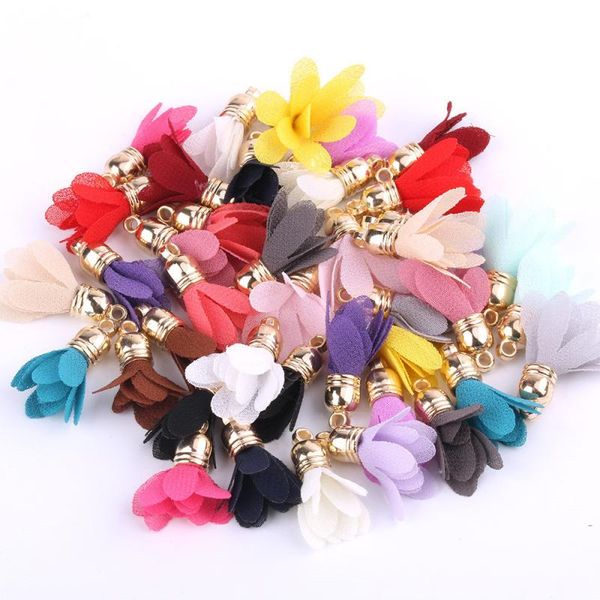 

10pcs mini metal cap flower tassels for boho jewelry diy craft making supplies bracelet necklace earring finding accessories h jllkfh