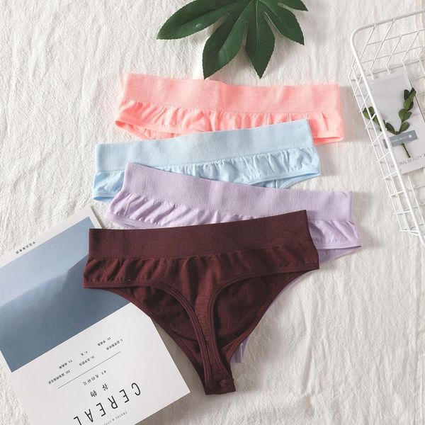 

bodyshaper panties women g-string seamless underwear sports female underpants solid color lingerie thong ladies t-back1, Black;pink