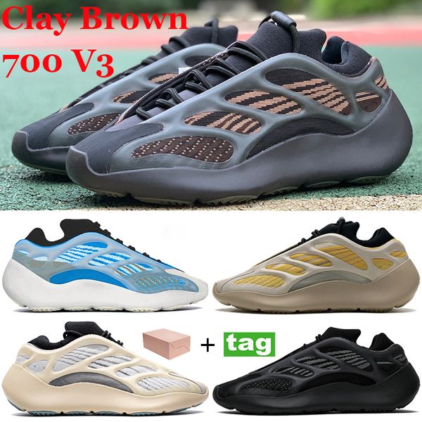 

new 700 v3 with box clay brown runner running shoes safflower azareth alvah azael reflective men women sneakers glow in the dark