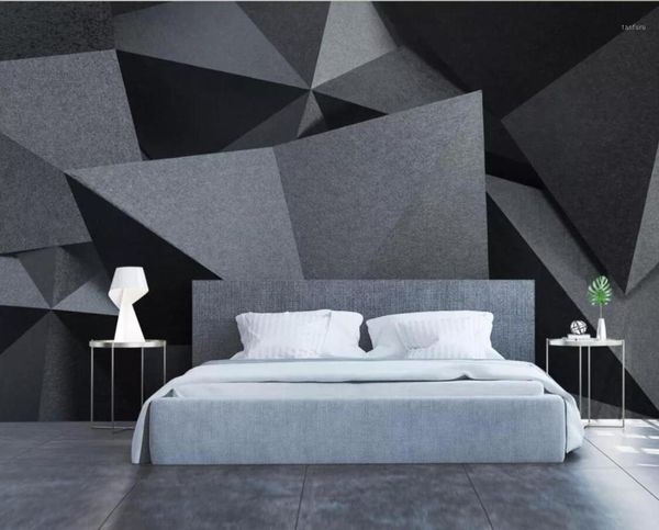 

3d p wallpaper roll abstract geometric mural wall papers home decor living room papel mural madera makeup backdrop1
