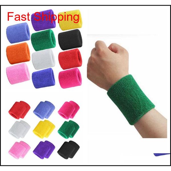 

8*7.5cm sweat towel bracers sports bodybuilding fitness running basketball wristbands breathable cotton sports wrist guard 11 colors 5w031, Black;red