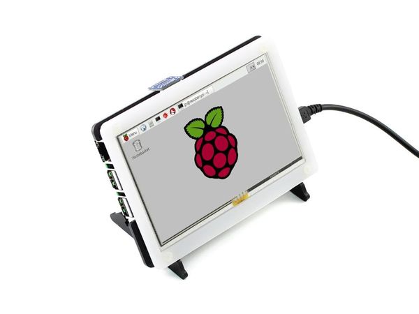 

waveshare rpi 5inch hdmi lcd with bicolor case resistive touch screen display 800x480 support any versions of raspberry pi