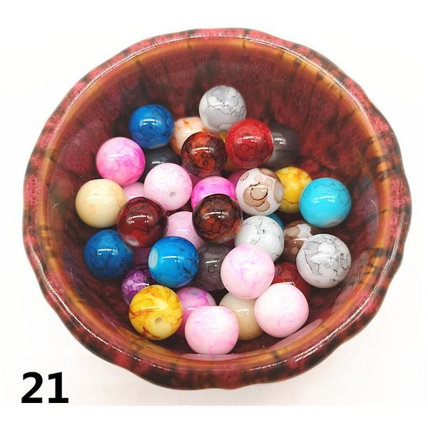 

wholesale 4/6/8/10mm czech glass beads round charm loose spacer beads black painted for jewellery making diy brac qylyqp