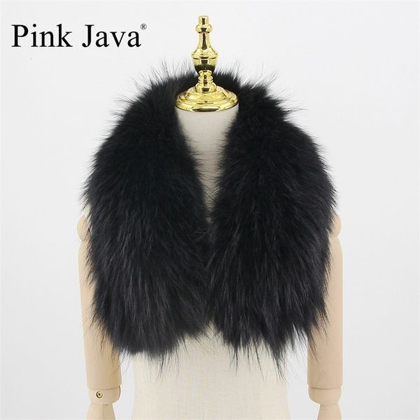 

pink java qc20020 real fox fur collar real raccoon fur collar natural fur for parka 201104, Blue;gray