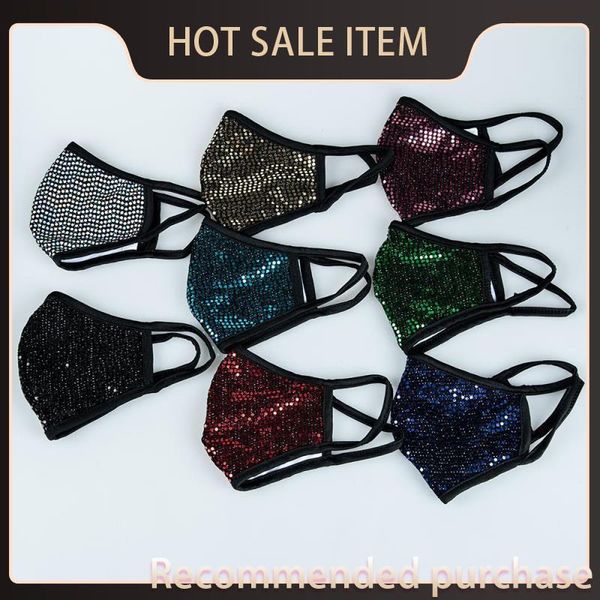 

us rstcs stock cover prom personal mouth masks fa masks party spot care sequins designer shining colored disco fssfa health olfcp