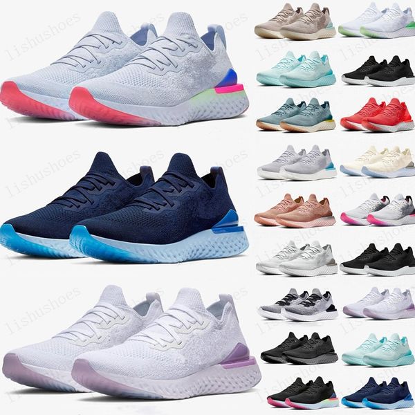 

new 2021 epic react 2 rose gold particles super light outdoors sports shoes for men women fashion casual shoes size 36-45