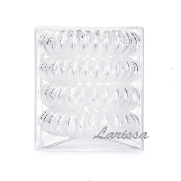 

wire fashionvl14women rubber hair elastic ties band telephone tpu spiral rope 3.5cm gum scrunchies headbandp9mj