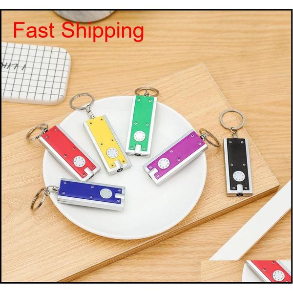 

promotional gifts square mini led light keychain plastic tetris flashlight key buckle creative universal k qylnha ppshop01