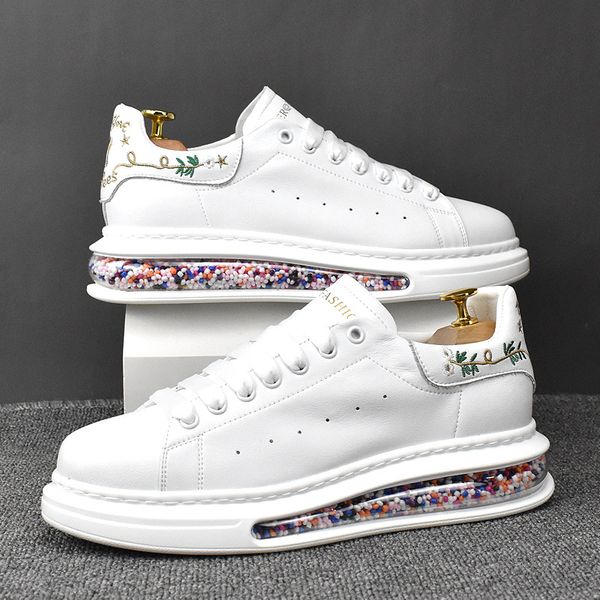 

designer low cut wedding shoes spring autumn leisure white round toe casual sneakers european fashion lace up outdoor walking loafers y102, Black