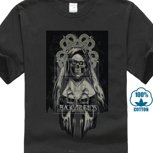 

sport black veil brides mens t shirt bvb skull faced starred nun image 028503