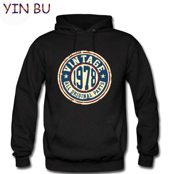 

women wear men's sweatshirts. all the original clothes in 1978 were hoodies, Black
