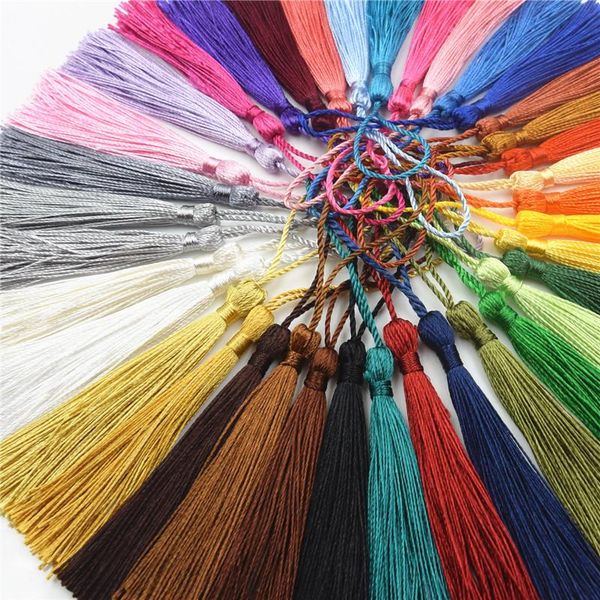 

32pcs smooth vertical tassels fringe pendant diy material color cord tassels trim home curtain decor tassels ribbon accessories h jlldhh