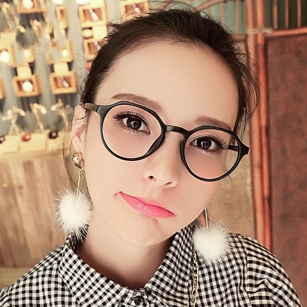 

summer girl моды vintage овальная рамка солнцезащитные очки женщины clear lens flat light зеркало компьютер очки uv400