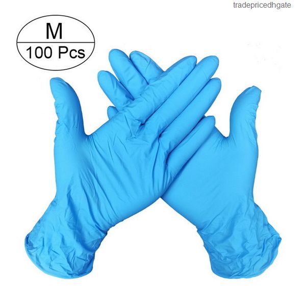 

laboratory disposable nitrile latex food for cleaning 100pcs rubber gloves multifunctional home tools 3xm9d