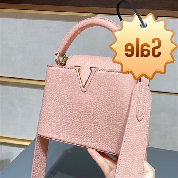 

purse designers crossbody bags soft cowhide litchi stria detachable handbag wide shoulder strap various colors lady shoulder bags mini