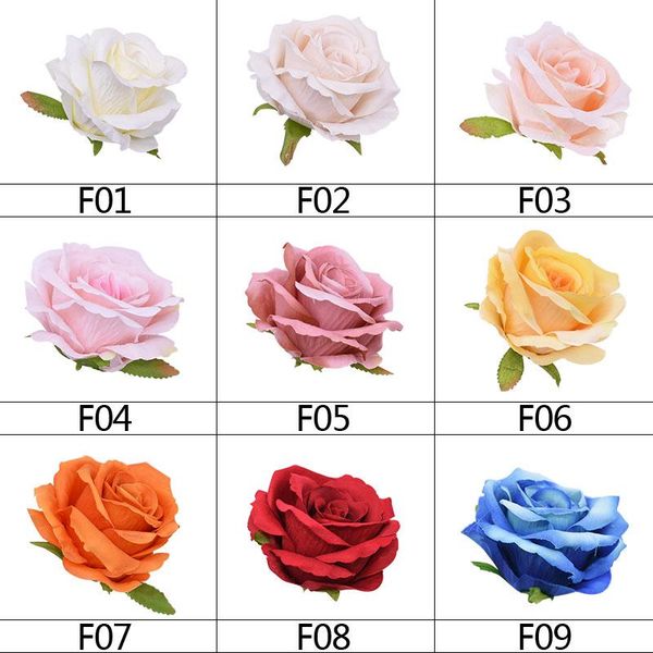 

wedding rose scrapbooking blossom diy head decoration flower 10pcs home decorative 10cm crafts big wreath gift silk accessories bbyulg