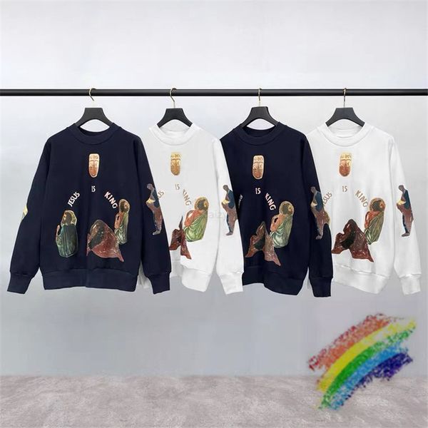 

men 7colors sweatshirts women crewneck hoodie hoodies, Black