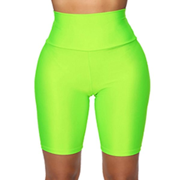 

women high waist yoga compression shiny skinny shorts tummy control short leggings workout athletic sport gym fitness shorts 13