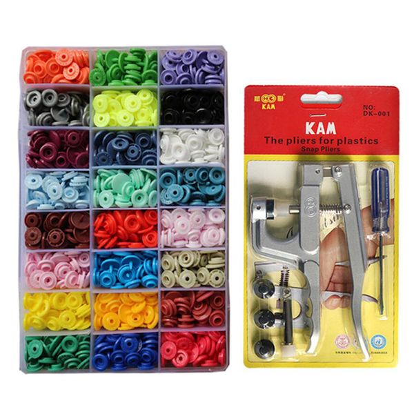 

colorful ramdom 24 color t5 kam brand snaps with a kam plier 1016