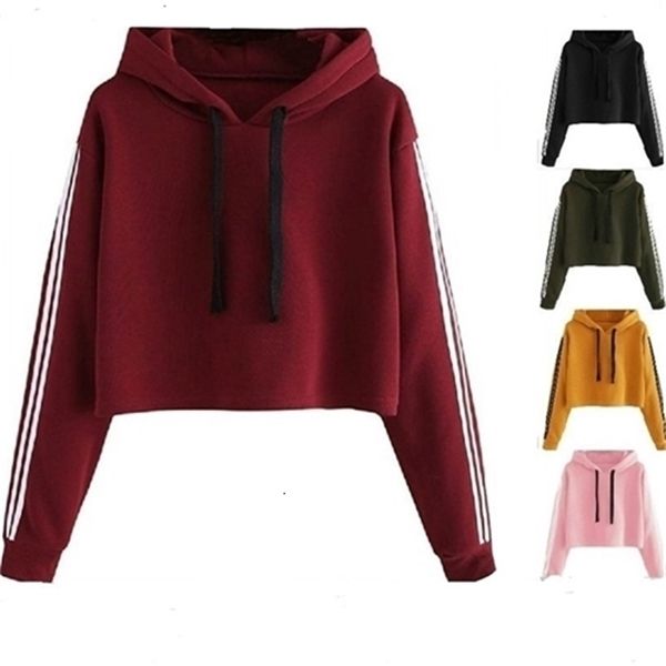 

new women's wear strip in autumn and winter 2020, loose and short style fleece women, Black