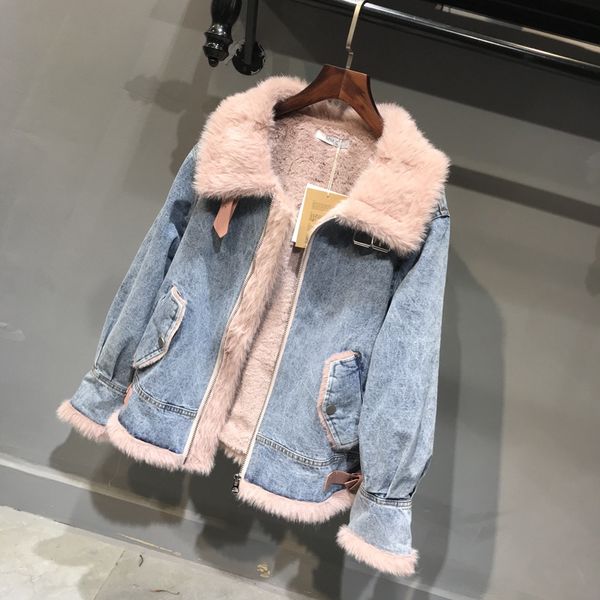 

lambswool locomotive thicken womens jackets winter lapel neck warm casual fleece women designer coats casual sell outerwear, Black;brown