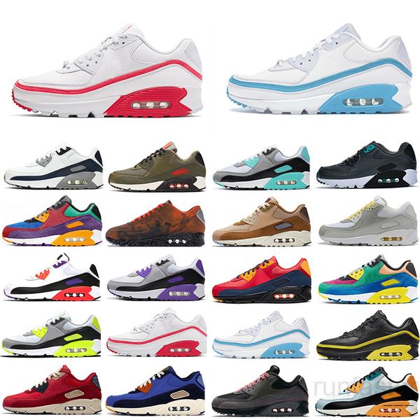 

90 mens sneakers casual shoes dancefloor green usa supernova camo green orange olive white red womens sports trainers fashion 36-45 jg3a, Black