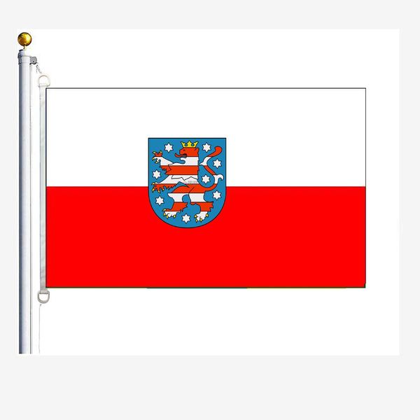

thueringen state flags 90 x 150 cm, 100 % polyester, digitaldruck