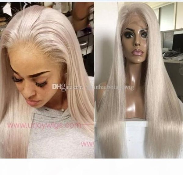 

celebrity wigs lace front wig #60 blonde silky straight 10a grade european virgin human hair full lace wigs for woman fast ing, Black;brown