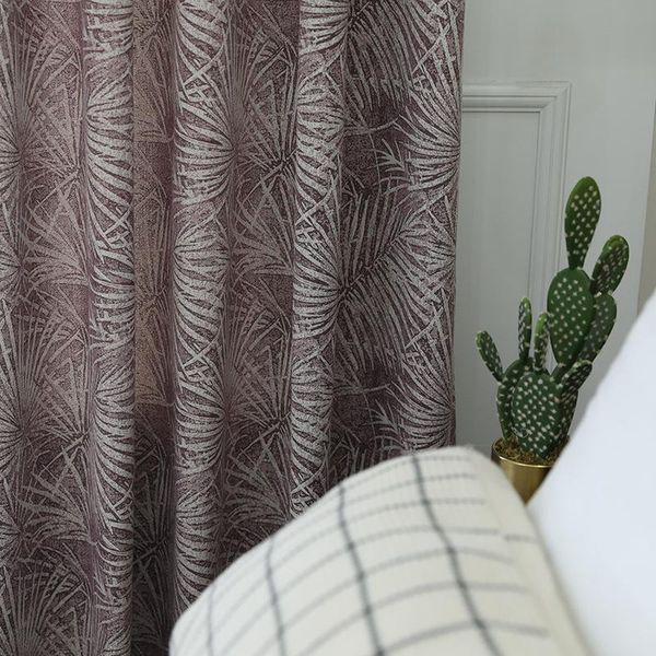 

curtain & drapes cotton and linen yarn-dyed jacquard fabric simple el blackout cloth curtains for bedroom living room