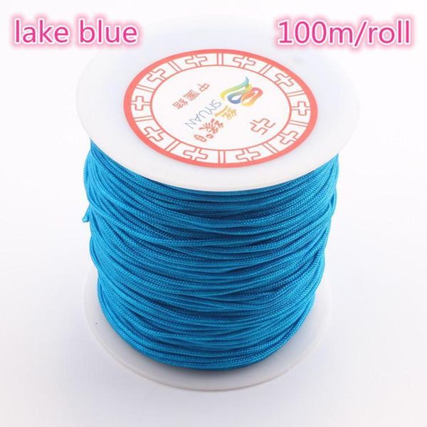 

100m roll 0.8mm nylon cord thread chinese knot macrame cord bracelet braided string diy tassels beading shamballa string thread h jllpvr
