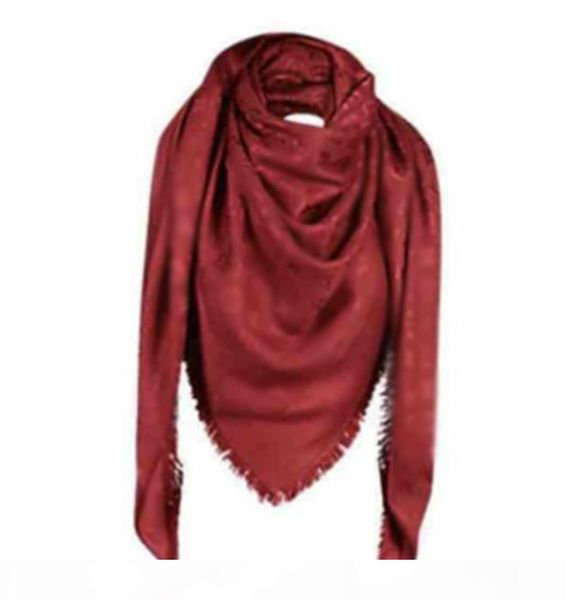 

womens silk scarf scarves 4 season scarfs woman shawl letter pattern long neck 4 leaf clover gold thread square scarf with box, Blue;gray