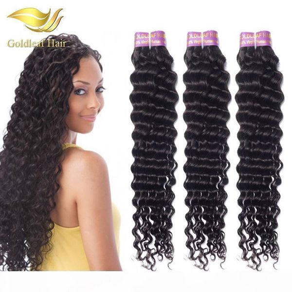 

wholesale price peruvian deep wave 1 bundle peruvian human hair brazilian indian malaysian mogolian hair weaves virgin hair bundles, Black