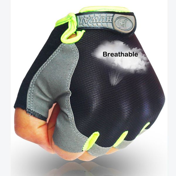 

bicycle anti slip cycling half gloves summer breathable soft finger outdoor washable sport fitness motorcycle training men women, Blue;gray
