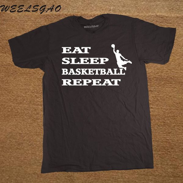 

sport new summer style eat sleep basketballer t-shirt funny t shirt men casual short sleeve tees