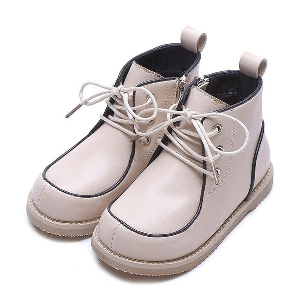 

boots kids shoes genuine leather winter plus velve warm ankle children cotton short boys girls sgf094, Black;grey