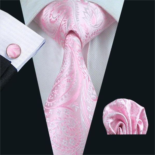

neck ties fa-436 gents necktie pink paisley 100% silk jacquard tie hanky cufflinks set business wedding party for men, Blue;purple