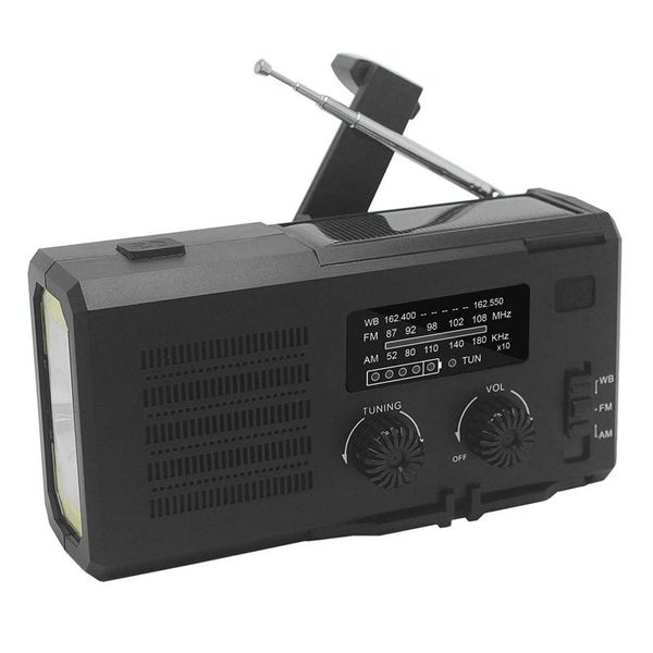 

radio d6 solar emergency hand-crank multifunctional reading lamp