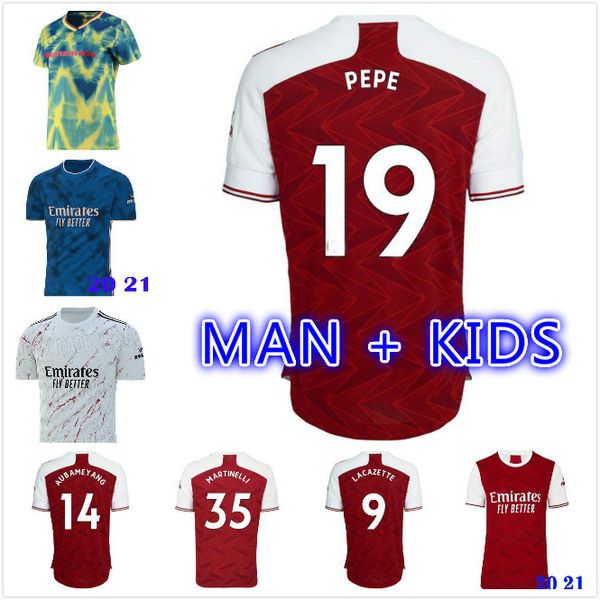 

new 20 21 saka soccer jersey pepe nicolas ceballos henry guendouzi sokratis maitland-niles tierney 2020 2021 football shirt men kids kit, Black;yellow