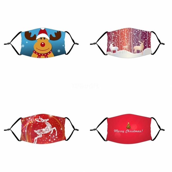 

latest fashion mask forlovely fashion printing mask ear hanging mask animal anti fogging#500, Black