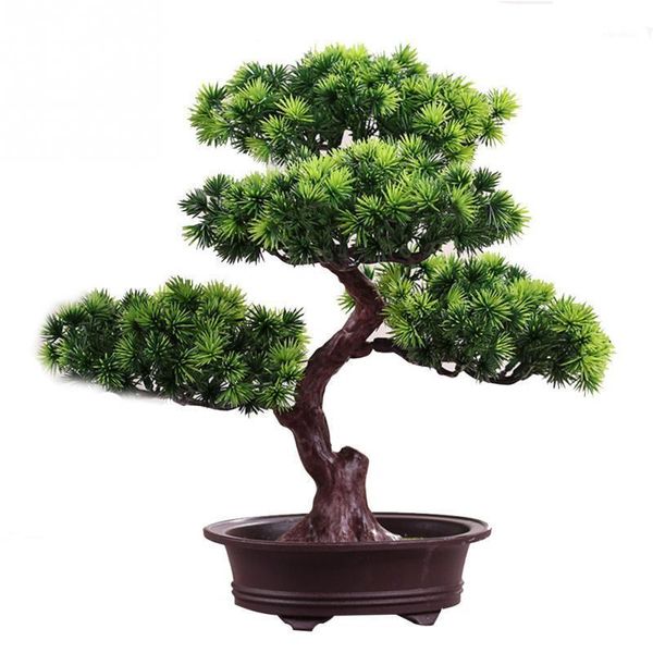 

festival potted plant simulation decorative bonsai home office pine tree gift diy ornament lifelike accessory artificial bonsai1