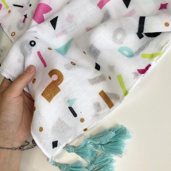 

весна новый шелковый шарф хлопок белье шаль flamingo распечатать кисточкой шарф женщин длинный шелковый шарф wmtcsj lottery2010, Blue;gray