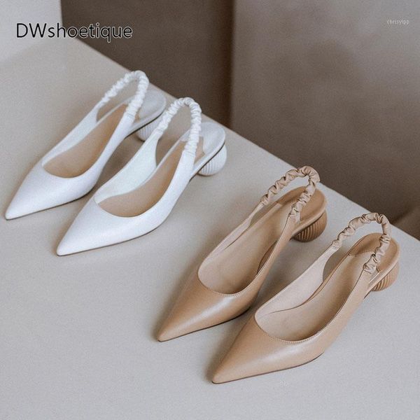 

pointed toe block heel women dress shoes slip on women slingbacks1, Black