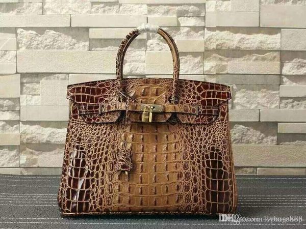 

designer luxury purse handbag h women fashion totes alligator genuine leather 25cm 30cm 35cm harms handbag