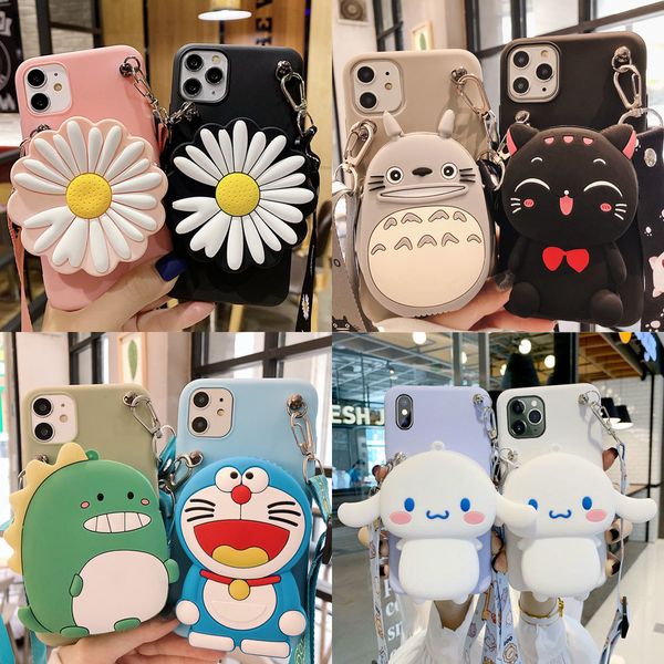 

bag phone case for xiaomi redmi 9 max 9s s2 note 8t 8 7 6 5 pro 4 4x k30 k20 go soft 3d cute silicon coin wallet funda