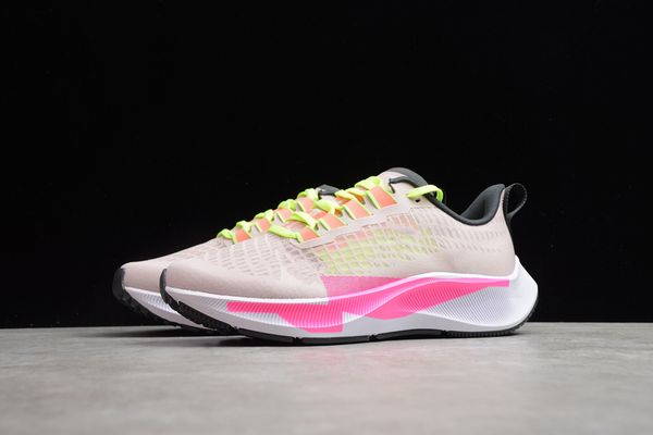

men's zoom pegasus37 rose pink cq9977-600 women's jogging marathon designer sports shoes outdoor tennis coach size 36-40, White;red