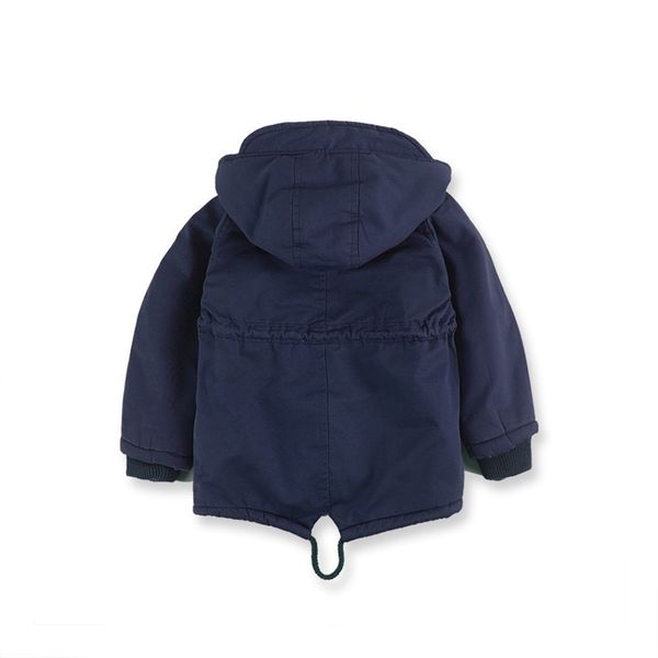 2019 Nuovi bambini invernali piumini parka 2-9 Y stile europeo ragazzi ragazze capispalla caldo colore verde blu cappotti con cappuccio per ragazze LJ200831