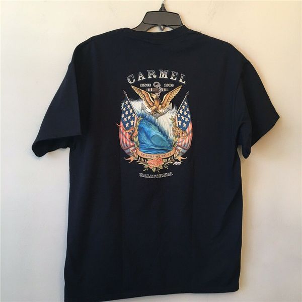 

carmel california size large t-shirt in surf we trust tee shirt loose size ajax funny tee shirt sport hooded sweatshirt hoodie